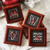 Herrschners Classic Cardinals Coasters Counted Cross-Stitch Kit -Robotime Zone 561239 74458.1693465850