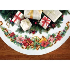 Dimensions Holiday Harmony Tree Skirt Counted Cross-Stitch Kit