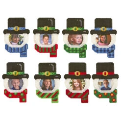 Herrschners Snowmen Photo Frame Plastic Canvas Kit