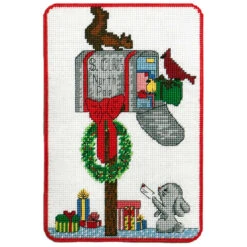 Herrschners Dear Santa Wall Hanging Plastic Canvas Kit
