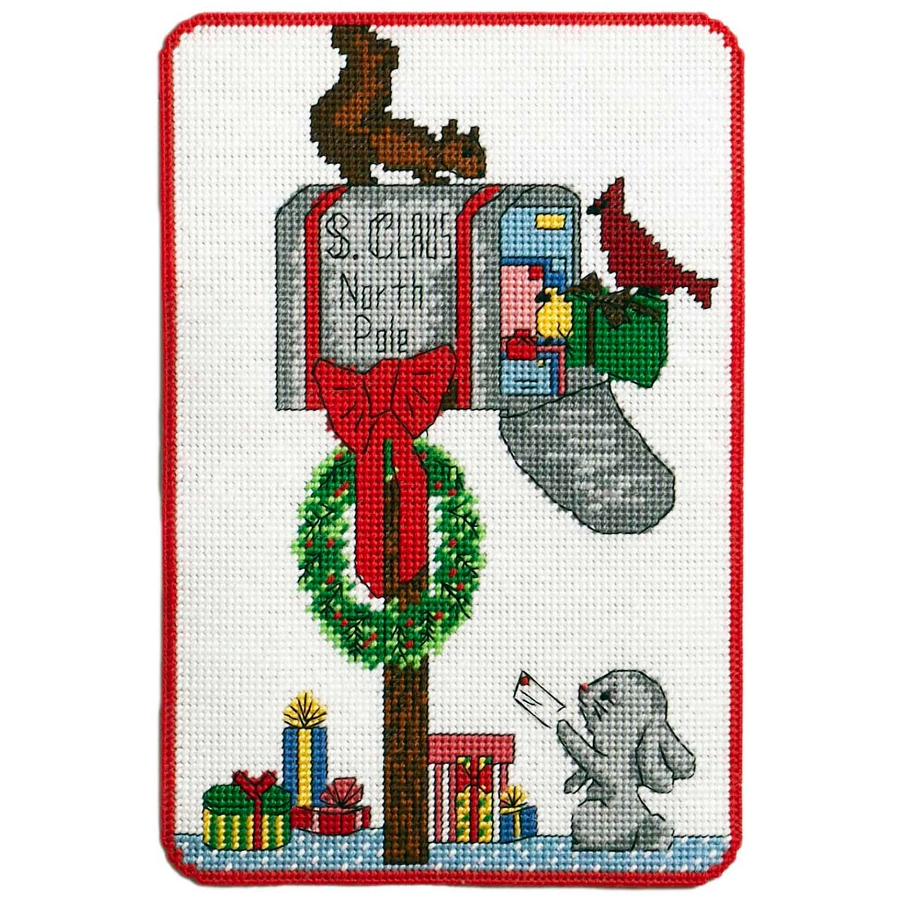 Herrschners Dear Santa Wall Hanging Plastic Canvas Kit 3 Herrschners Dear Santa Wall Hanging Plastic Canvas Kit