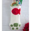 Red Heart Cat Paws Christmas Stocking Crochet Kit -Robotime Zone 580011 58755.1693467842