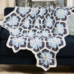 Herrschners Let It Snow Afghan Crochet Kit