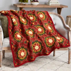 Herrschners Christmas Paragon Afghan Kit