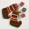 Herrschners Elfin' Around Slippers Crochet Kit -Robotime Zone 585461 94586.1693468082