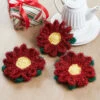Herrschners Poinsettia Scrubbies Crochet Kit -Robotime Zone 586344 62058.1695248274