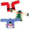 Lion Brand Santa's Little Sweater Ornaments Buy All 3 Knit Kit -Robotime Zone 598502 74145.1693468229