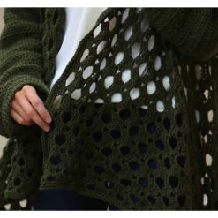 Willow Yarns Leona Lounge Cardigan Crochet Yarn Kit -Robotime Zone 730834P 3 33361.1640907539