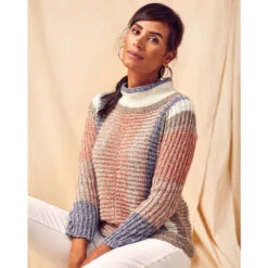 Universal Yarn Ribline Pullover Knit Kit -Robotime Zone 734180P 3 71331.1663128887