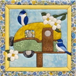 Quilt Magic Birdhouse Camper No-Sew Quilt Kit